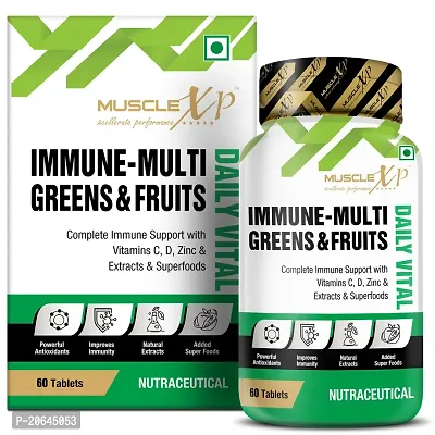 MuscleXP Immune-Multi Greens  Fruits, 60 Tablets-thumb0