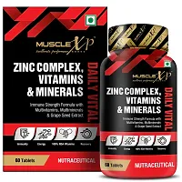 MuscleXP Zinc Complex Vitamins  Minerals Daily Vital, 60 Tablets (Pack of 2)-thumb1