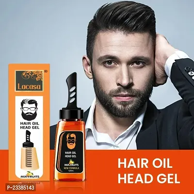 Hair oil Head gel,Mix Fruits New Formula 120ML Hair Styling Gel for Men|Daily Use |Strong Hold|With Organic Flaxseed Hair Gel-thumb2