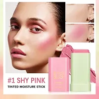 Warm Blush Multi-Use Blusher Solid Stick Moisturizing Blusher on Cheek Multi-use and Waterproof Face Makeup Tool-thumb1