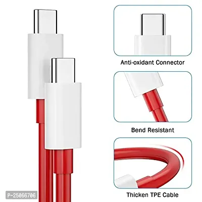 AIRMOBI USB Type C To Type C 4A (60W) Sync  Fast Charging Cable For Huawei nova 9, Huawei nova Nine Supports Power Delivery (PD) With Rapid Data Transmission- A1G2,RED-thumb2