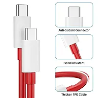 AIRMOBI Unbreakable 60W / 3A Fast Charging Cable For Motorola Moto G41, Motorola Moto G 41 Type C to Type C Cable for Smartphones, Tablets PD Technology, 480Mbps Data Sync- A1G1,RED-thumb1