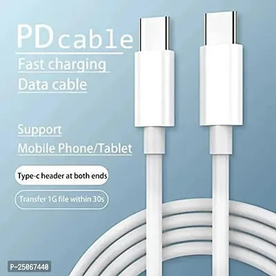 AIRMOBI 10W to 65W Type-C USB Cable for Realme 6, Realme 6 Quick, Dash, Warp, Dart, Flash, Turbo, Super Vooc Fast Charging Cable- A1G10,WHITE-thumb3