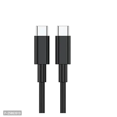 AIRMOBI Type C to Type C 3ft Black PD Cable For LG K92 5G, LG K92 5G Super Fast Charging (50% Charge in 30 mins), Data Sync Compatibility  Power Delivery (PD- A1G4,BLK