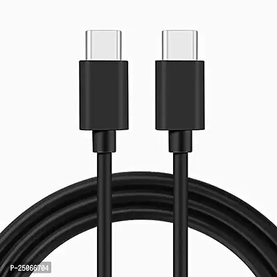 AIRMOBI Type-C to Type-C Charging Cable For Oppoo F21 Pro, Oppoo F 21 Pro Type-C to Type-C Charging and 480 Mpbs Data Sync Cable with Chip- A1G6,BLK