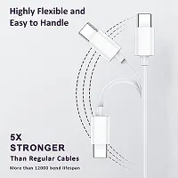 superfast charging cable for vivo X80, vivo X 80 USB Cable | Charging  Sync Data Cable | Rapid Quick Dash Fast Charging Cable| Type C to USB-A Cable -A1G12, White-thumb2