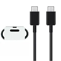 AIRMOBI USB-C to USB-C PVC 3.3 Feet Cable For Infinix Note 10 Pro, Infinix Note Ten Pro Fast charging Type C Cable, for i- Phone 15 Series USB-C Devices, Tough and Durable, 60W PD- A1G9,BLK-thumb3