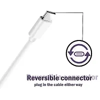 superfast charging cable for vivo X80, vivo X 80 USB Cable | Charging  Sync Data Cable | Rapid Quick Dash Fast Charging Cable| Type C to USB-A Cable -A1G12, White-thumb4