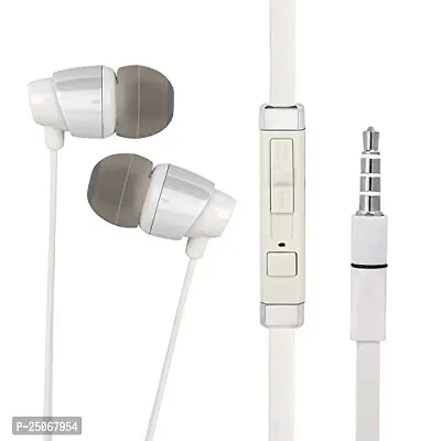 in-Ear Wired Headphones with Mic for Samsung Galaxy Tab 2 10.1 P5100, P 5100 Wired in Ear Headphones with Mic, Pure Bass Sound, One Button Multi-Function Remote-DV(A1G3)-thumb2