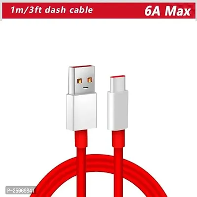 AIRMOBI superfast charging cable for Realme Q3 Pro Carnival, Realme Q 3 Pro Carnival USB Cable | Charging  Sync Data Cable | Rapid Quick Dash Fast Charging Cable| Type C to USB-A Cable -A1G12, RED-thumb3