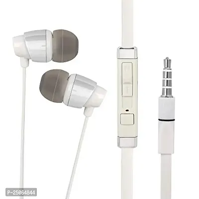 in-Ear Wired Headphones with Mic for Samsung M110S Galaxy S, M 110 S Wired in Ear Headphones with Mic, Pure Bass Sound, One Button Multi-Function Remote-DV(A1G3)-thumb2