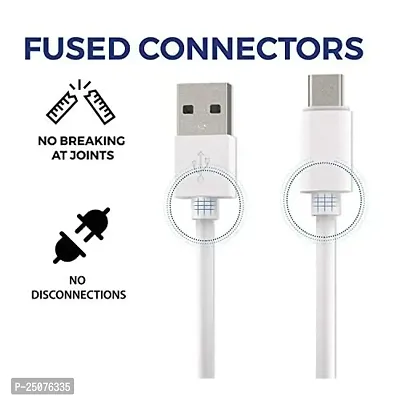 65W Type-C USB Cable for vivo iQOO 11 Pro, vivo iQOO Eleven Pro Charging Cable Original Like Fast Charger Cable | Dash Warp Dart Flash Super Vooc Data Cable -A1G3, White-thumb5