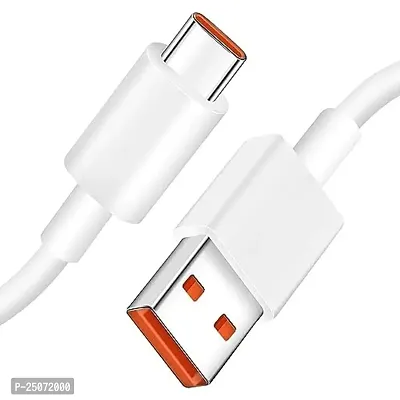 AIRMOBI Upto 25W Type-C USB Cable for Sam-sung Galaxy A52, Sam-sung Galaxy A 52 Charging Cable Original Like Fast Charger Cable | Quick Data Sync Type C to USB-A Cable -A1G4, White