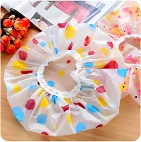 Fashion Waterproof Shower Cap Fashion Girl Bathing Hat Hair Salon Cap(Pack of 2)-thumb3