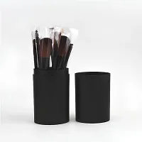 Soft Makeup Brushes Set With Box For Eye  Face Makeup (Pack of 12) Black-thumb1