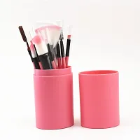 Soft Makeup Brushes Set With Box For Eye  Face Makeup (Pack of 12) Pink-thumb2