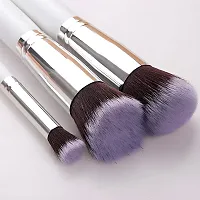 10 Pec White Wooden Makeup Brushes Set For Eye  Face Makeup-thumb4