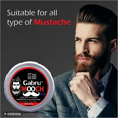 Gabru Mooch  Beard Wax Long Lasting Hair Wax  (75 g)-thumb4