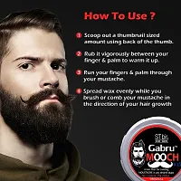 Gabru Mooch  Beard Wax Long Lasting Hair Wax  (75 g)-thumb4