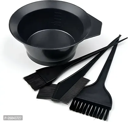 Premiers 4Pcs Hair Coloring Dye Brushes with Mixing Bowl Used For Facial Cream and Bleach-thumb0