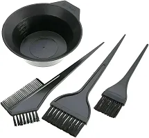 Premiers 4Pcs Hair Coloring Dye Brushes with Mixing Bowl Used For Facial Cream and Bleach-thumb1