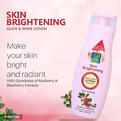 ASTA BERRY Skin Brightening Body Lotion | Natural Body Lotion | Mulberry  Bearberry Extract-thumb3