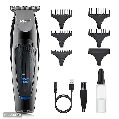 VGR V-070 Professional Hair Trimmer Runtime: 120 min Trimmer for Men (Black)-thumb0