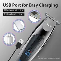 VGR V-070 Professional Hair Trimmer Runtime: 120 min Trimmer for Men (Black)-thumb3