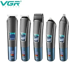 The blade of the men's hair trimmer is made of excellent stainless steel, giving you a more accurate, smooth, and effective trim. You may effortlessly change the length of the ...-thumb2