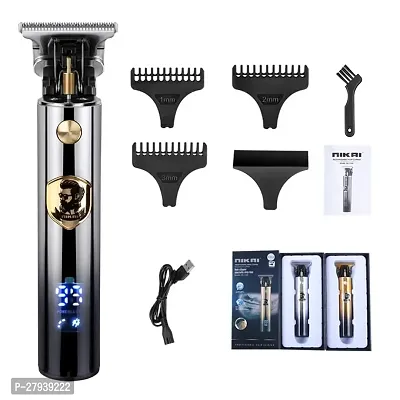 Trimmer For Men, Professional Hair Clipper, Adjustable Blade Clipper and Shaver, Close Cut Precise Hair Machine, Body Trimmer (Metal Body-thumb0