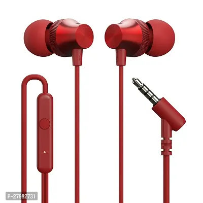 Ear Wired Earphones with Mic, 3.5mm Audio Jack, 10mm Driver, 1.2m TPE Anti Tangle Wire, in line Mic Controls, Powerful Audio,-thumb0