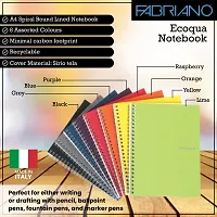 Fabriano Ecoqua A4 Sprial Bound Lined Notebook Black-thumb3