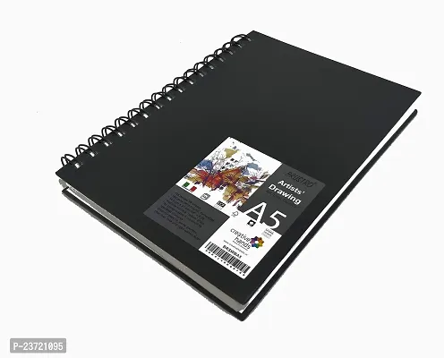 Brustro Artists Sketch Book Wiro Bound A5 Size (14.8 CM x 21 CM), 116 Pages,160 GSM (Acid Free)-thumb0