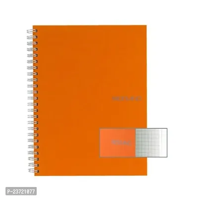 Fabriano Ecoqua A5 Sprial Bound Graph 5MM Notebook Orange-thumb0