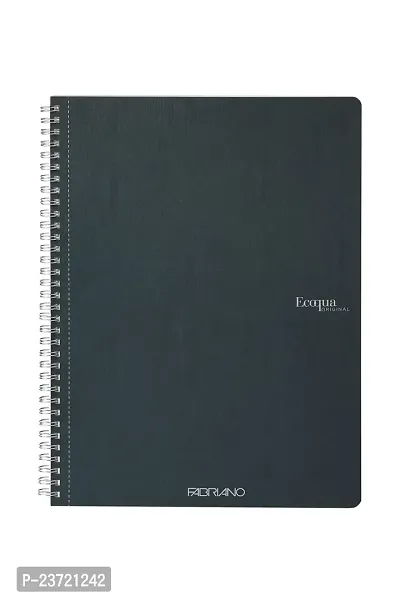 Fabriano Ecoqua Original Spiral-Bound Notebook, Dark Green