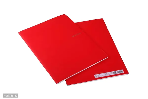 Fabriano Ecoqua A4 Staple Bound Graph 5MM Notebook Raspberry (Pack of 2)