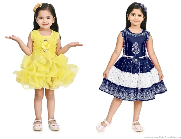 Pack Of  2 Girls Frock Combo