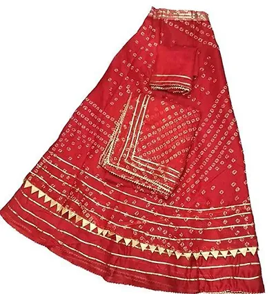 Stylish Cotton Silk Semi Stitched Lehenga Choli Set