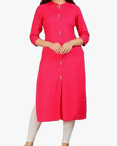 Stylish A-Line Blend Kurta For Women