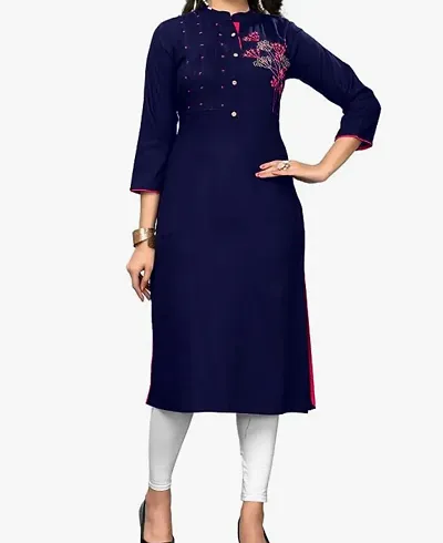 Stylish Blend Stitched Kurta For Women