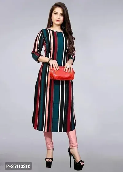 Stylish Multicoloured Crepe Stitched For Women-thumb0