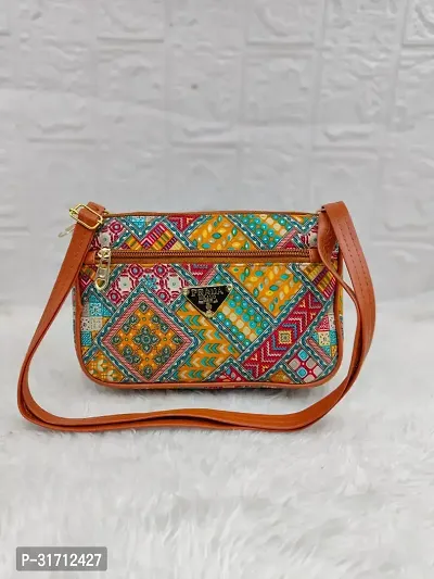 Stylish Multicoloured PU Sling Bags For Women