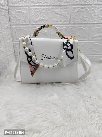 Stylish White PU Sling Bags For Women