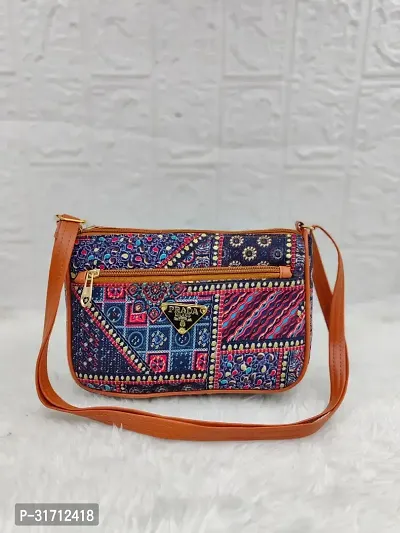 Stylish Multicoloured PU Sling Bags For Women-thumb0