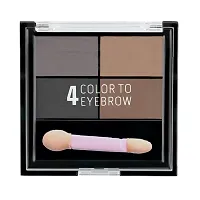 The Elan Beaute 4 in 1 Eyebrow Powder Cake for Girl 's with Angled Eyebrow Sponge Brush-thumb1