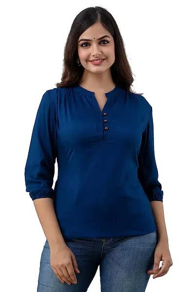 Elegant Rayon Regular Length Top For Women