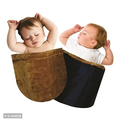 DLB Super Soft 3 in 1 Luxury Baby Blankets | Toddler Blankets - 36 x 48 Inch (Brown)