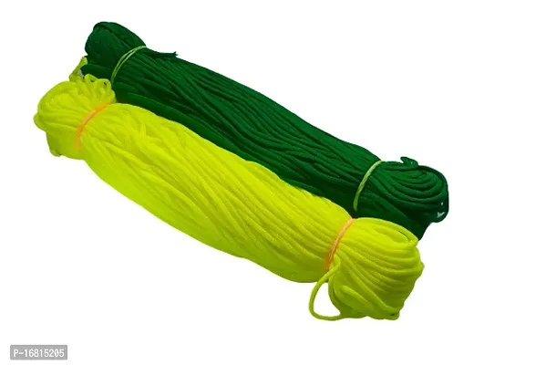 Premium Quality Pushpa Creation Soft Macrame Cord Green And Lime Green-thumb0