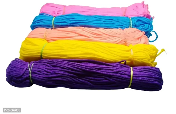 Macrame Cord /threads set of 5 colour  4mm 50 mtr each cord