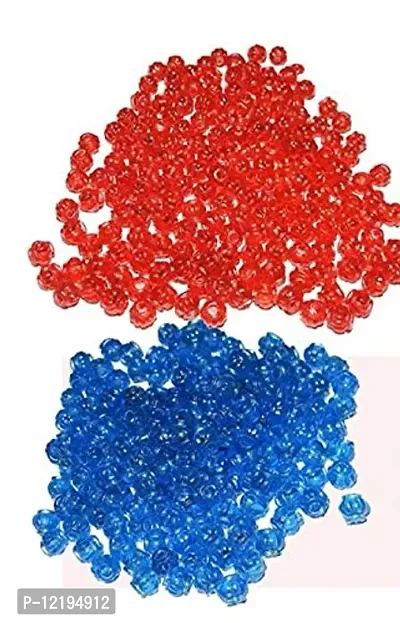 PCA Macrame Crystal Beads,8mm, (Crystal Beads for Making Macrame Jhula, Macrame Toran, Macrame Jhumar) Mix Set of 2 Colur (100 x 2 Colour = 200 Qty)